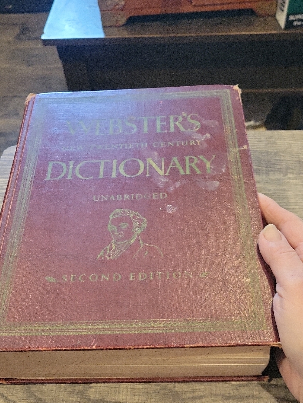 Old Websters Dictionary/ 1958,scrapbooking/ Crafts,70 Yrs Old
